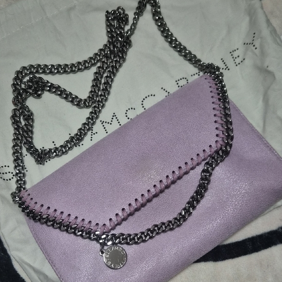 Stella McCartney Handbags - Stella McCartney Lavender Chain Clutch